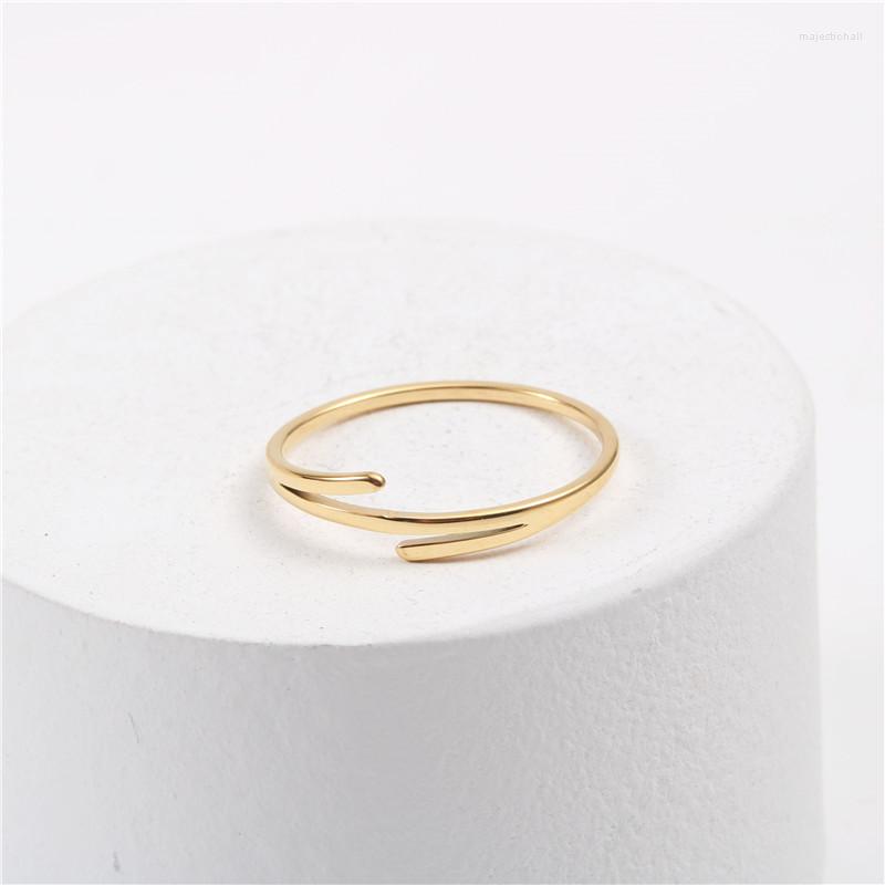 

Wedding Rings Israeli Design Daily Simple Geometric Branch Engagement Finger Stackable Gothic Accessories Stainless Steel Jewelry Women