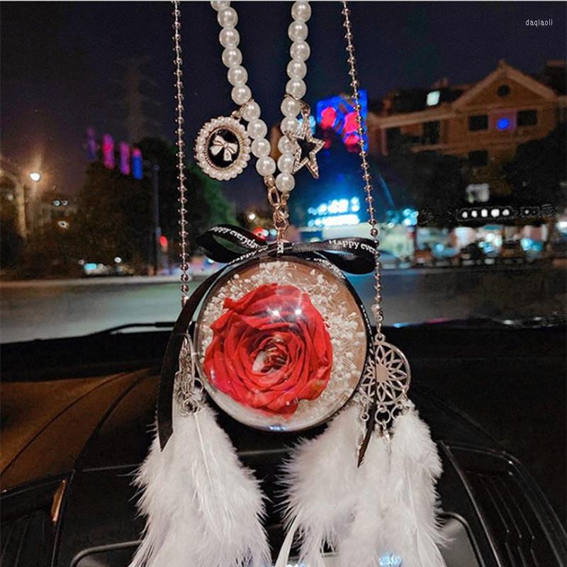

Interior Decorations High Quality Plaster Women's Car Decoration Souvenir Horse Rearview Mirror Aroma Pendant Accessories