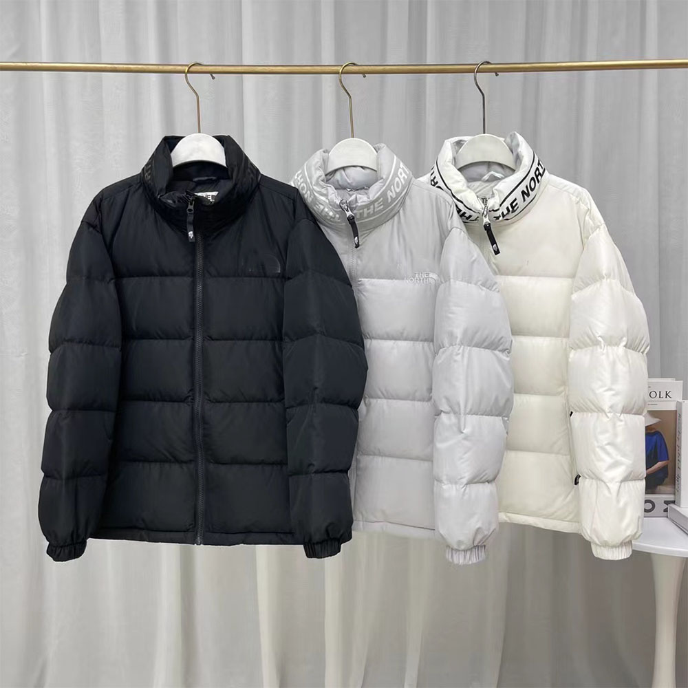 

Winter 2022 Men's down jacket high collar zipper solid color long sleeve thick warm luxury brand casual fashion men's and women's top jacket, Black