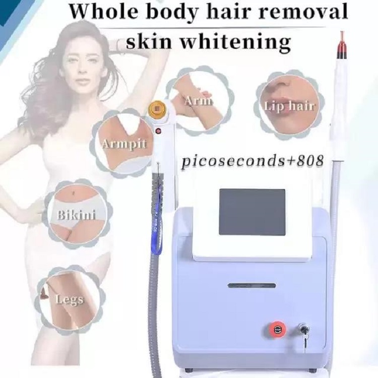

808nm diode laser hair removal q switched ndyag 755nm korea pico second laser tattoo remove machine salon home SPA used