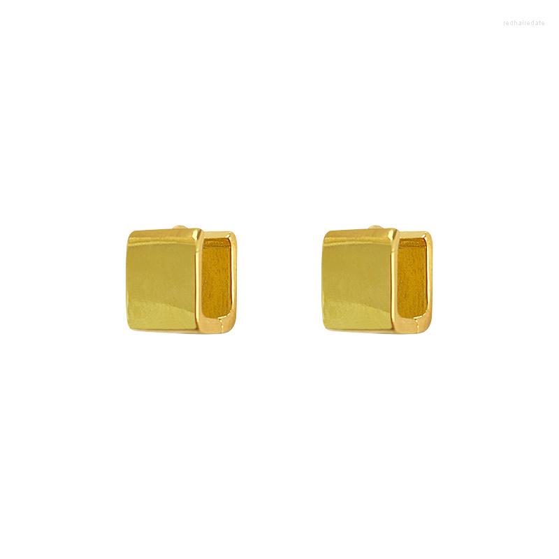 

Stud Earrings Korean Version Of The Simple Square Ear Buckle Personality Temperament Indifferent Geometric Unique Fashion All-Match Jewelry