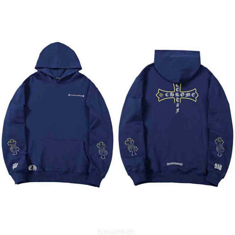 

Men' Hoodies Sweatshirts New Chrome Loose Luxury Designer Jackets Brand Horseshoe Cross Print Ch Men Women Coat Casual Fashion s1 s11, 14