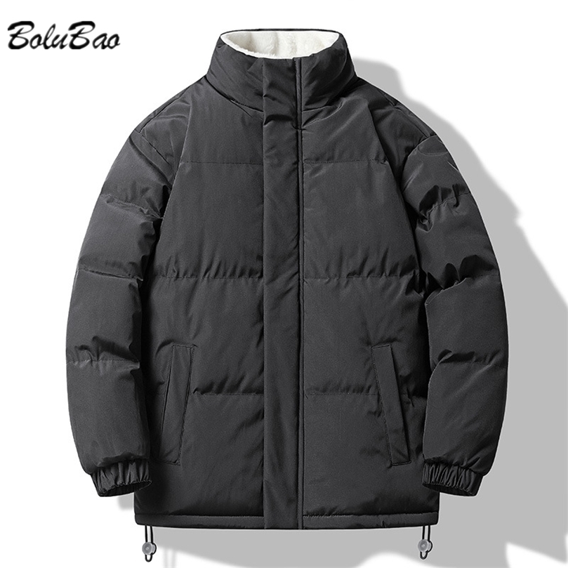 

Mens Down Parkas BOLUBAO Mens Parka Thickening Casual Plush coat Thickening High Quality Design Jacket for Men 2201006, Pink