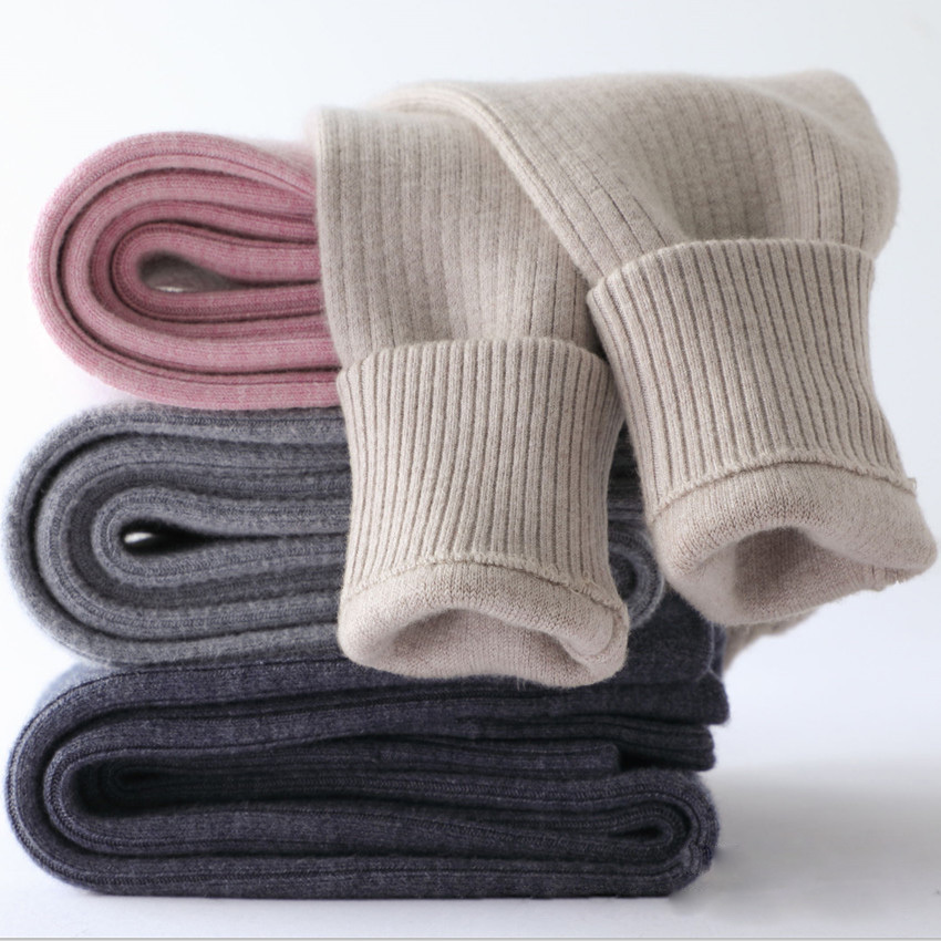 

Leggings Tights Autumn Winter Chidren Solid Cashmere Warm Pants Boys Girls Knitted 221006, Dark grey girls