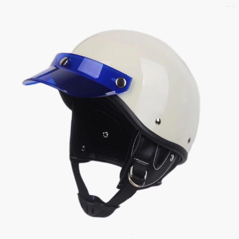 

Motorcycle Helmets 2 Gifts DOT Helmet Retro Moto Scooter Vintage Half Face Motorbike Crash Casco MAN, B8