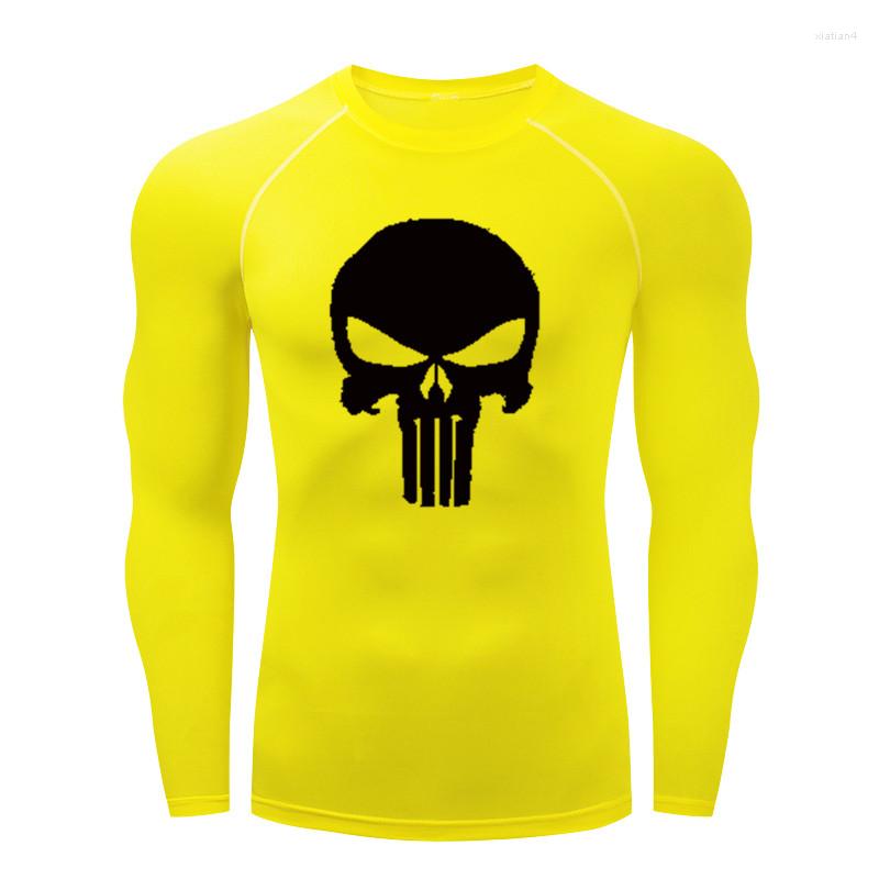 

Men' T Shirts Compression Running Long-sleeved T-shirt Training Tight Stretch Shirt White Round Neck Jogging Suit Sports Basic Layer Men, 24