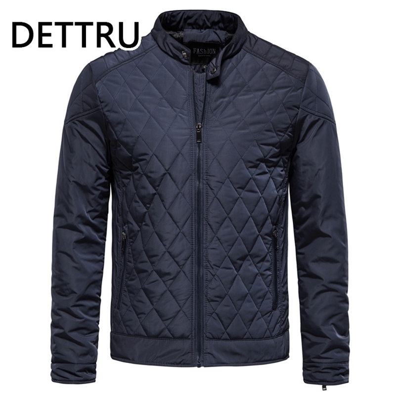 

Mens Down Parkas Thick Warm Basic Parkas Men Casual Stand Collar Solid Color Quality Mens Jackets and Coats Winter Fashion Coat for Men 2201006, Navy