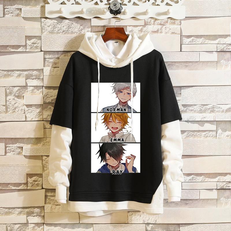 

Men' Hoodies ZOGAA The Promised Neverland Hoodie Printed Hooded School Coat Men Fashion Casual Sweatshirt For Spring Autumn Sweatshirts Man