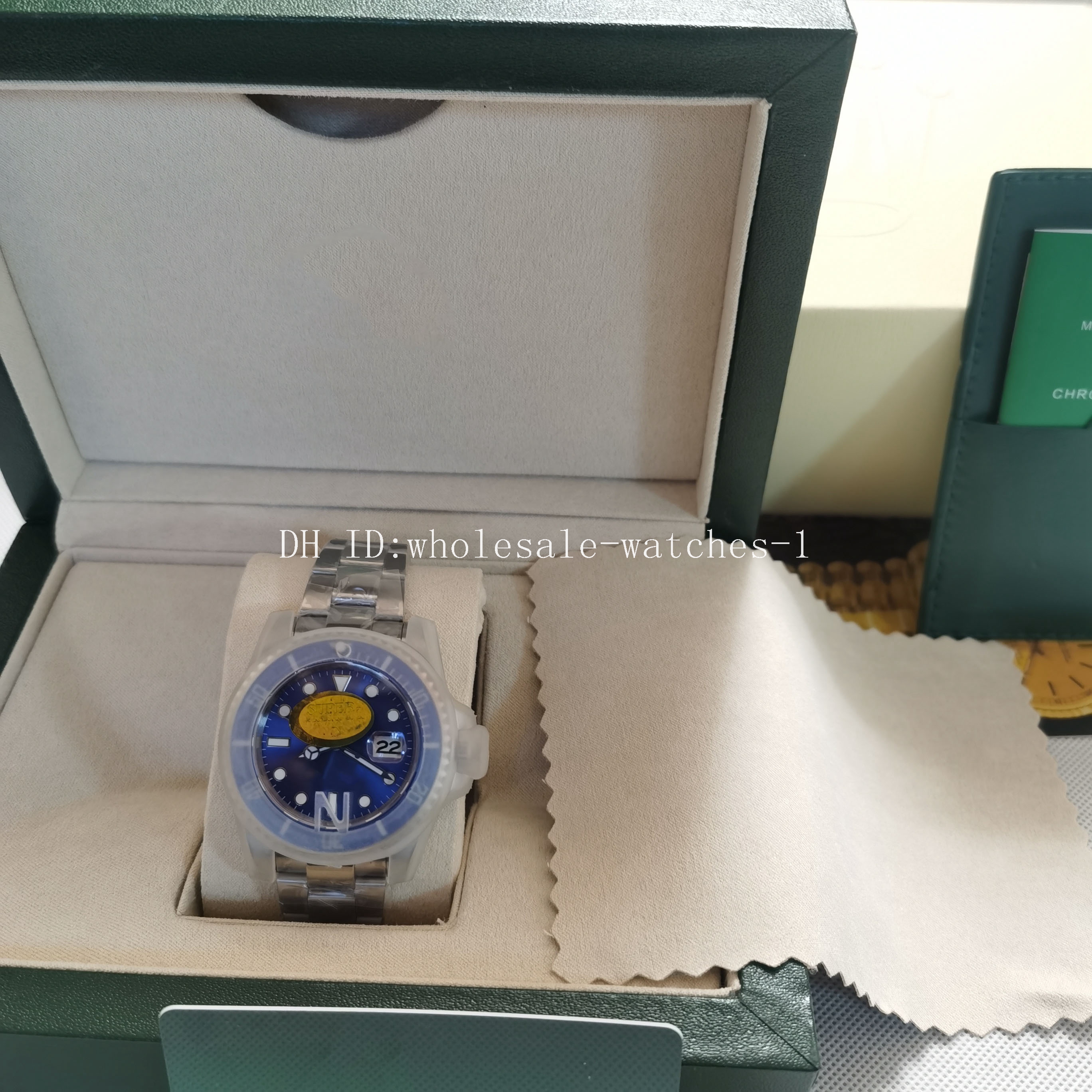 

5 Star Super Watch V5 Version 7 Color 2813 Automatic Movement Wristwatch Blue 40mm Ceramic Bezel Sapphire Glass Diving Men Watches New style box