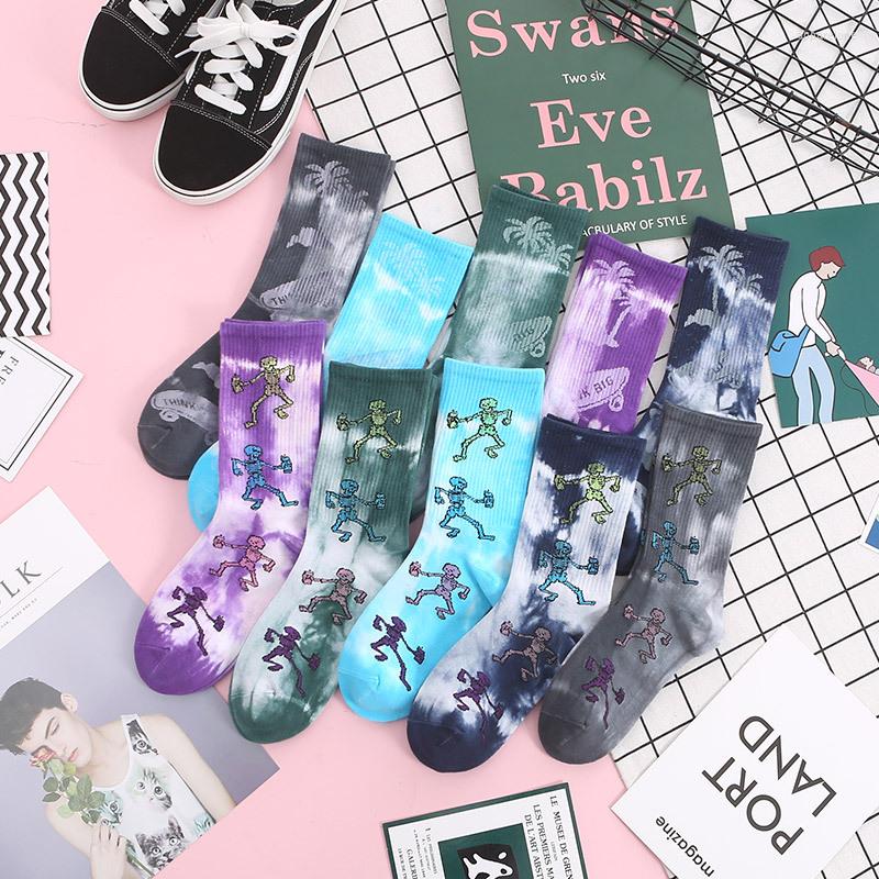 

Men's Socks Products Autumn And Winter Tube Handmade Tie-dye Personality Street Trend Couple Long Cotton, 07