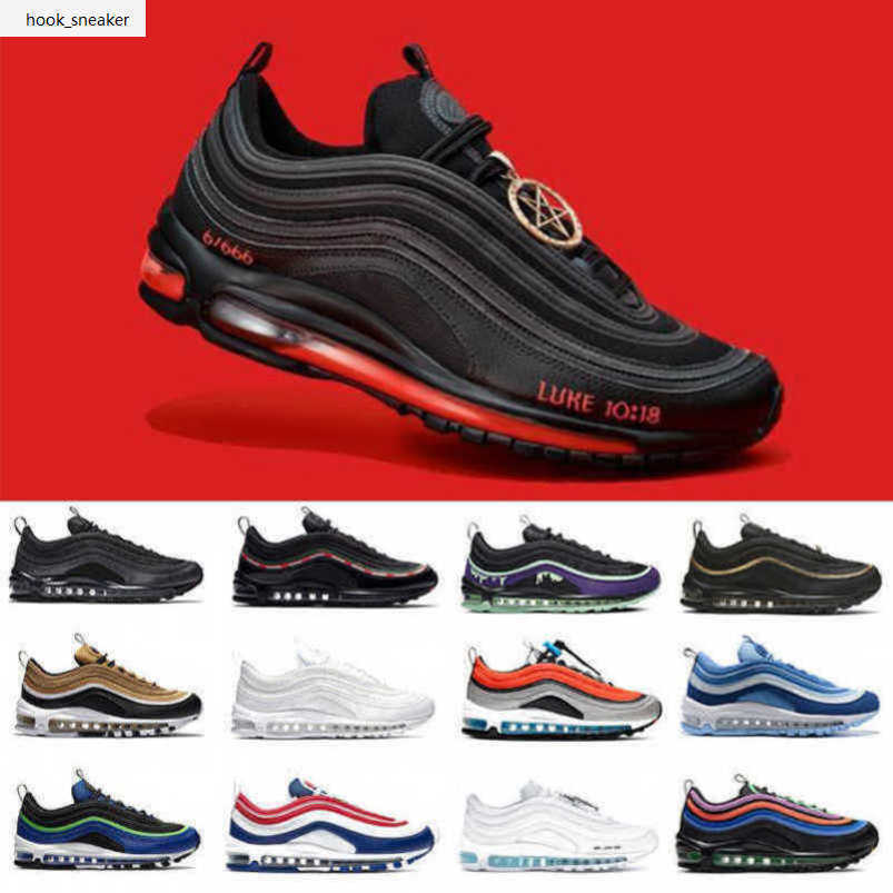 

Running Shoes Men Womenp39Sjow0Dl0V Handsome Mschf Triple Black White Metalic Gold 97S Undefeated Lil Nas X Satan Luke Inri Jesus 97 Mens, 23
