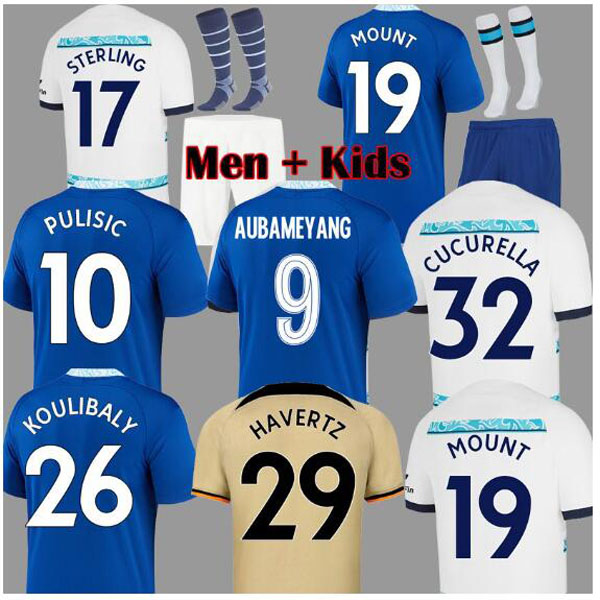 

22 23 CFC STERLING Soccer Jerseys PULISIC CUCURELLA MOUNT HAVERTZ ZIYECH CHILWELL 2022 2023 football shirt men kids WERNER kits Koulibaly KANTE uniform THIRD AWAY, Third away man 1