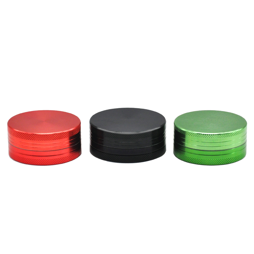 

2Layers Aluminum Alloy Herb Grinder smoke accessory 50mm Metal Grinder With Sharp CNC Teeth Portable smoking Tobacco Spice Crusher Accessories