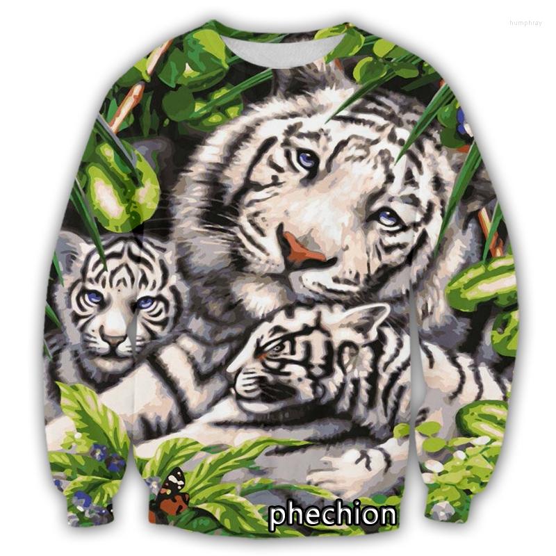 

Men' Hoodies Phechion Men/Women Cartoon Animal Tiger 3D Print Casual Sweatshirt Men Fashion Streetwear Loose Sporting D131, 03