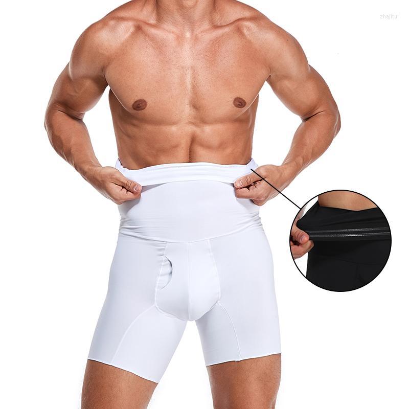 

Men' Body Shapers Men' Men Slimming Shaper Waist Trainer High Control Panties Compression Boxer Underwear Abdomen Belly Shorts Open
