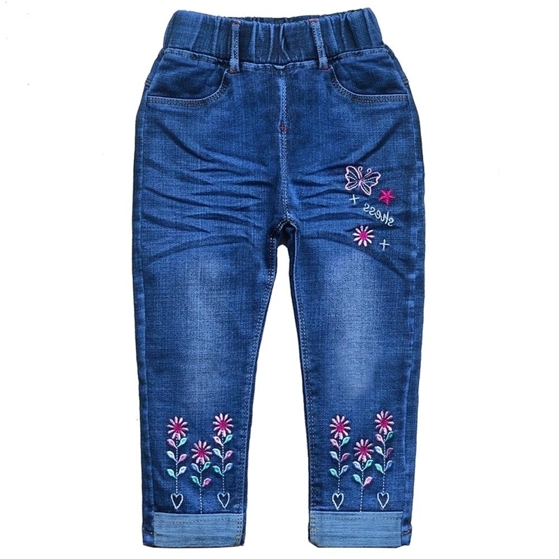 

Jeans 2-6Years Spring Autumn Children Girls Embroidered Denim Pants Trousers Kids Girl Cowboy 220930, Angel