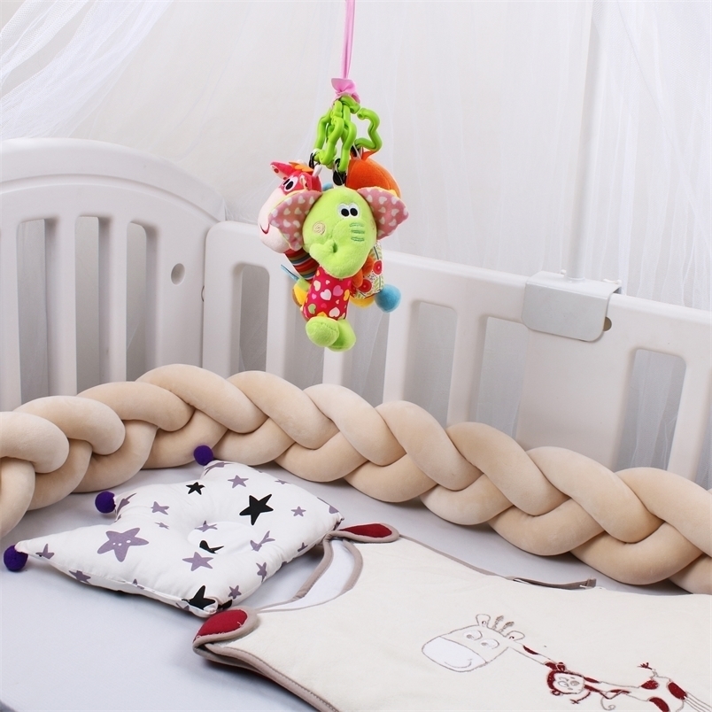 

Bed Rails born Baby Crib Bumper Cot Protector 1M/2M/3M/4M Infant Bedding Set for Babies Boys Girls Braid Knot Pillow Cushion Room Decor 221006