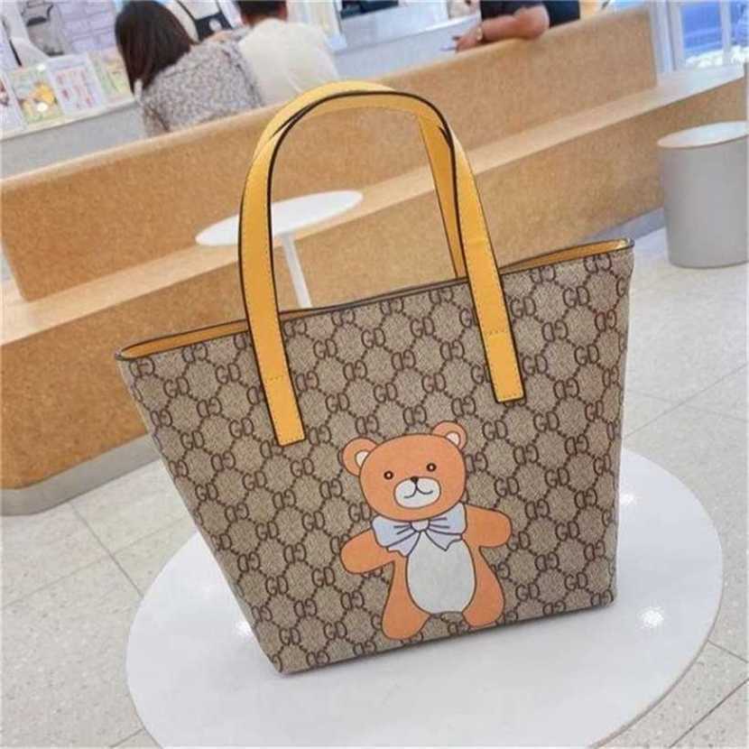 

60% OFF 2023 Designer bag women's bags can be customized and mixed batches Korean versatile old flower cartoon shopping portable Bento large Mommy, Sky blue