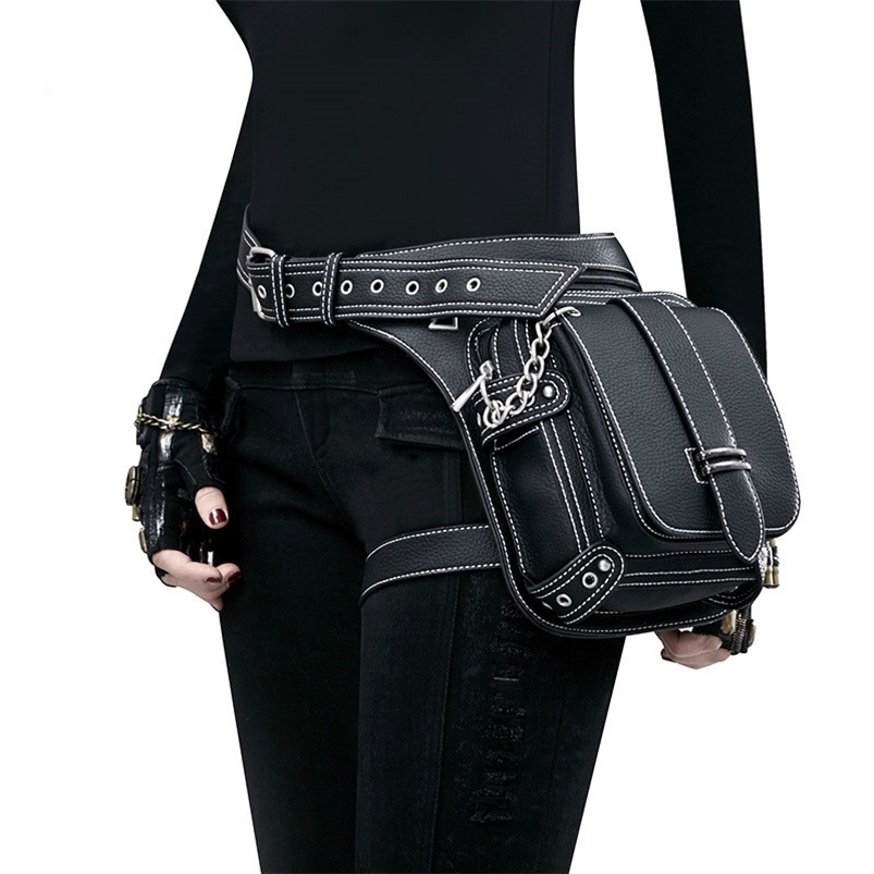 

Waist Bags Steam Punk Waist Leg Hip Belt Banana Bag Outdoor Shoulder Bag Mobile Phone Waist Bag Fanny Packs Pack For Women Purse Cyberpunk 220930, Black