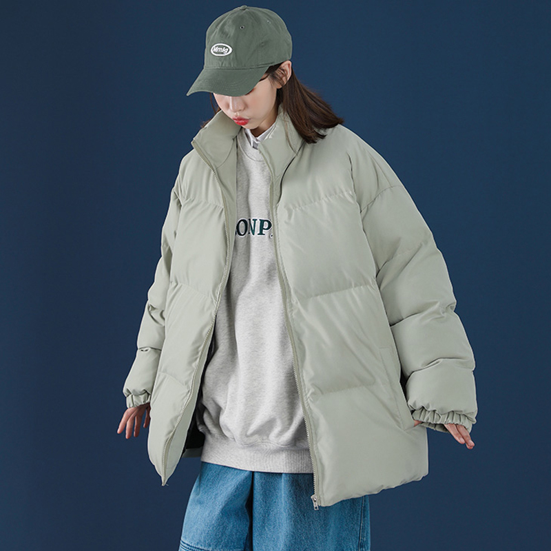 

Women's Down Parkas LEGIBLE Casual Oversize Winter Jacket Women Stand Collar Thick Teen Gril Female Coat Loose Parkas Women's Autumn winter jacket 220930, Light grey