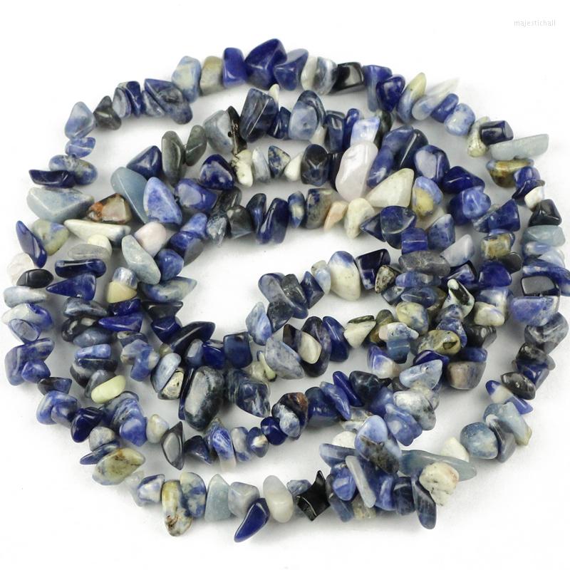 

Beads YHBZRET Natural Blue Sodalite Irregular Gravel Freeform Stone 87cm Chips For Jewelry Making Bracelet Diy Accessories