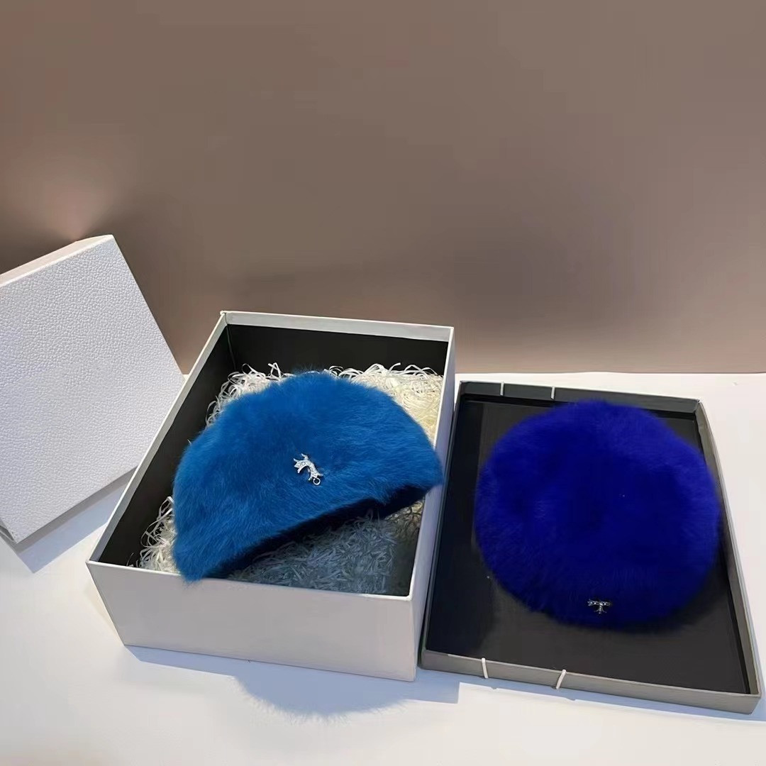 

Minimalist Soft Glutinous Fur Peaked Cap All-Matching Couple Style Winter, As pic