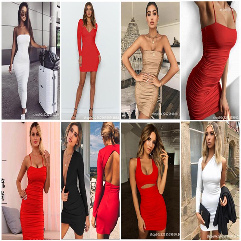 

Women's Tracksuits 2022 Summer Women's Sexy Suspender Miniskirt Pleated Buttock Skirt Two Piece Set Mini Fashion Clothing Club Part, Black