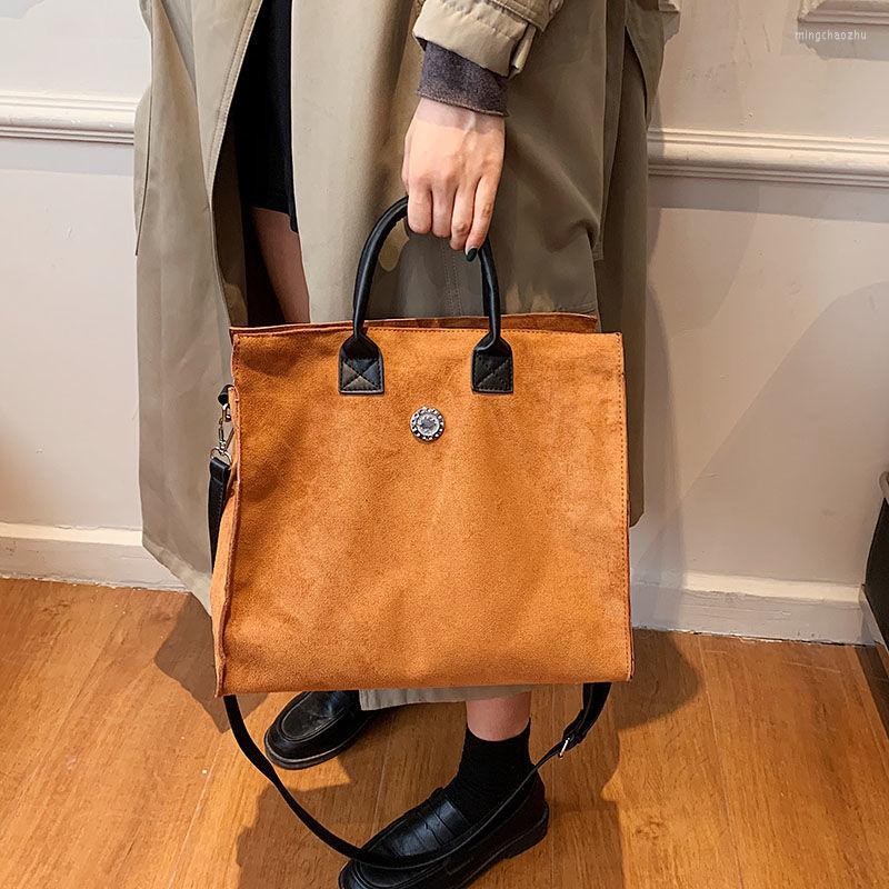 

Evening Bags Shoulder Bag Female Designer Women Tote Underarm Handbag Purse Corduroy PU Leather Simple Fashion 2022 High Capacity, Brown