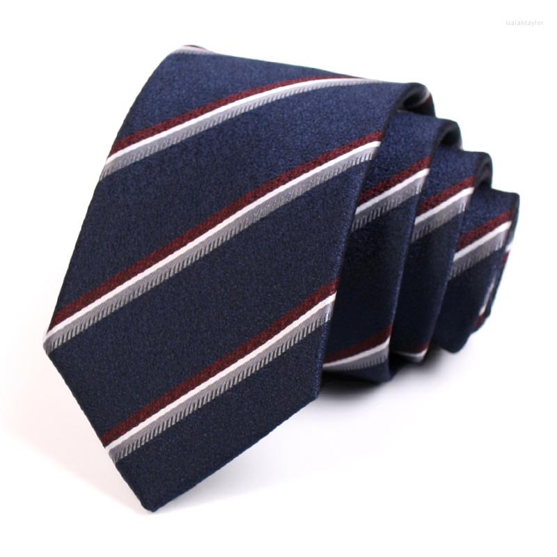 

Bow Ties Mens Business Tie 7CM Striped For Men Great Work Party Design High Quality Fashion Formal Necktie With Gift Box