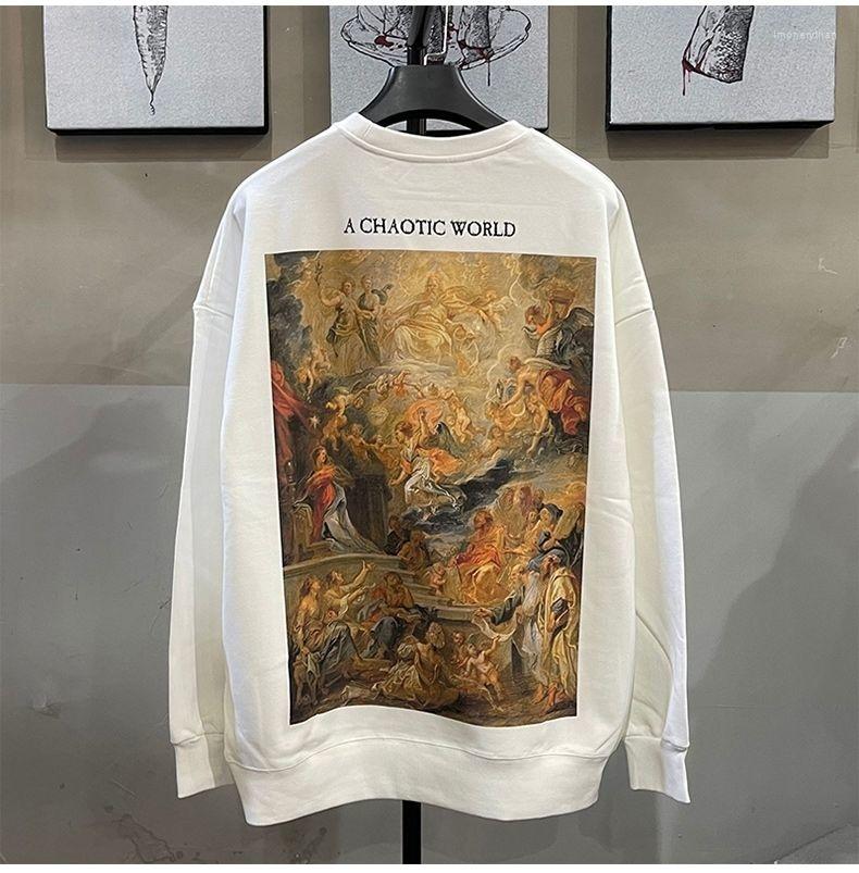 

Men's Hoodies Fashion Zc944 Men's & Sweatshirts 2022 Runway Luxury European Design Party Style Clothing, White