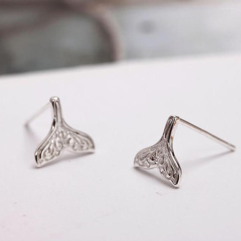 

Stud Earrings Elegant Ladies Mermaid Sterling Girl For Women Girls Gifts Fashion Jewelry Accessories Pendientes Mujer Moda