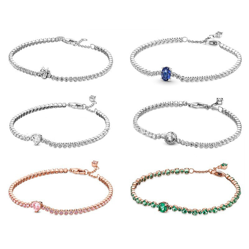 

925 silver Charm bracelets diy original fit Pandora fashion diamond women bracelet jewelry