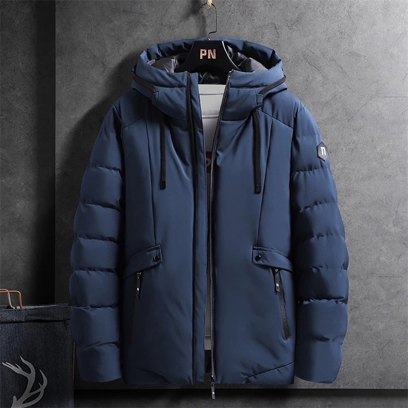 

Mens Down Parkas Warm Men Parkas Casual Hooded Jackets Coat Winter Thick Mens Sportswear Cotton Padded Jackets Zipper Solid Outwear Windbreaker 2201006, Max330grey