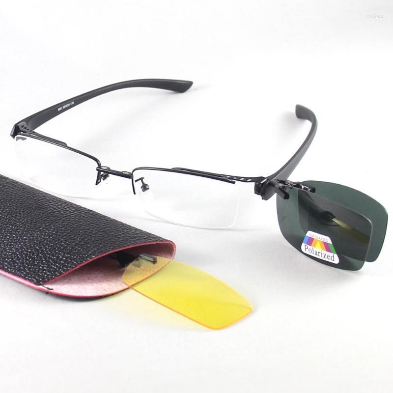 

Sunglasses Frames Fashion Half Rimless Eyeglasses Alloy Glasses Frame Men Women Polarized Clip On Optical RUI HAO EYEWEARFashion