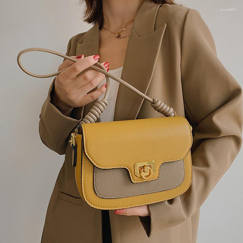 

Evening Bags Fasion Panelled Small Square Women Bag Female Handbags PU Leather Crossbody For 2022 Trendy Shoulder Sac Purses, Black