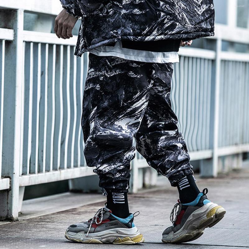 

Men' Pants Tie Winter Dye Thick Cargo Pant Man Harajuku Joggers Men Trousers Streetwear Hip Hop Tactical Function 2022, Blue