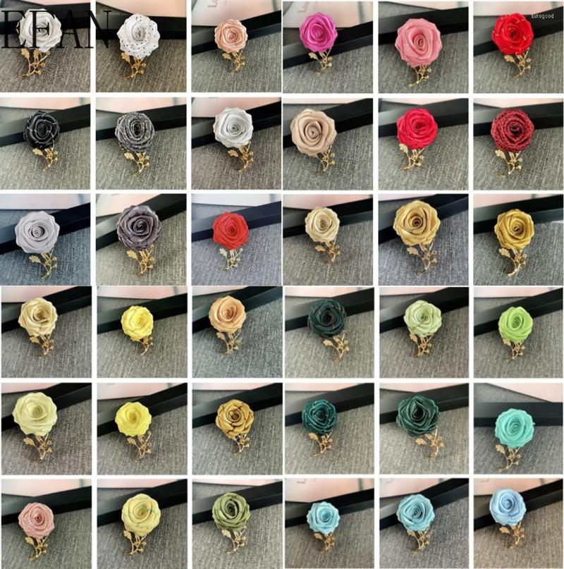 

Brooches Factory Direct Sale Women Men Fabric Rose Flower Brooch Pin Cardigan Shirt Shawl Professional Coat Badge Jewelry Accessories