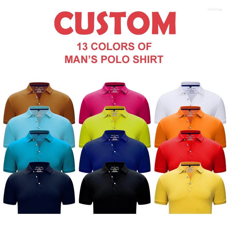 

Men' Polos Custom Polo T Shirt Manufacturer Team Various Activities Diy, Black