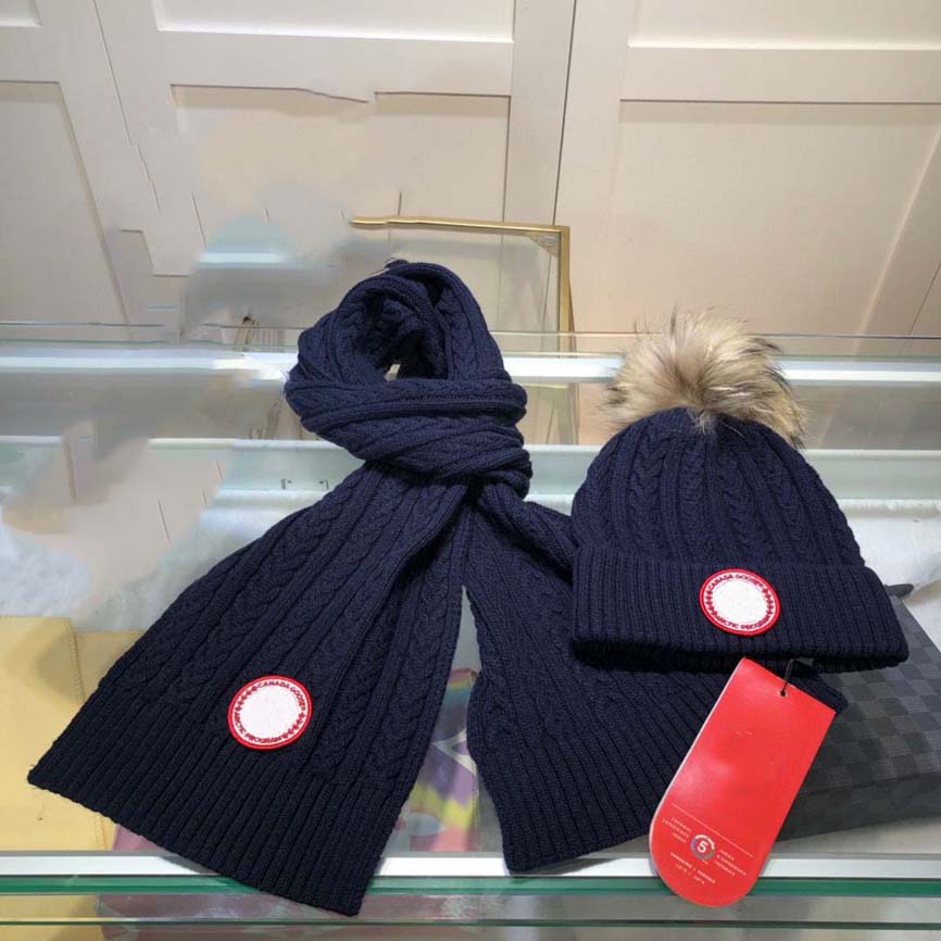 

men women wool designer scarf beanie 2021 knitted Hat Set Winter Warm Hats and scarves