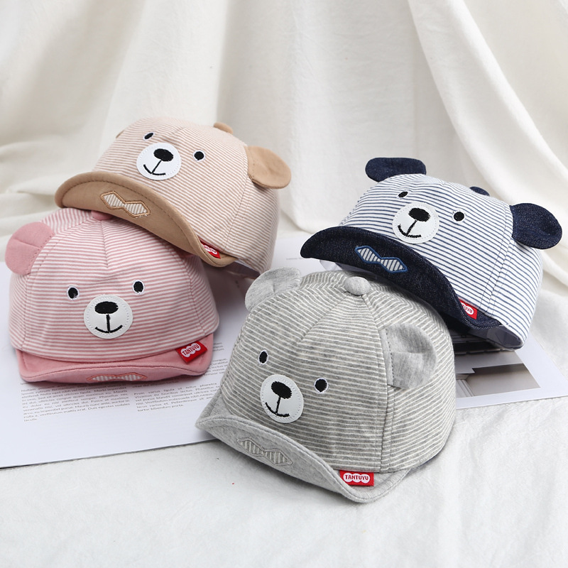 

Baby Boy Girl Hat Baseball Cap for 3-12 Months Infant Toddler Bear Snapback Adjustable Spring Autumn Cartoon Cotton Caps 20221006 E3