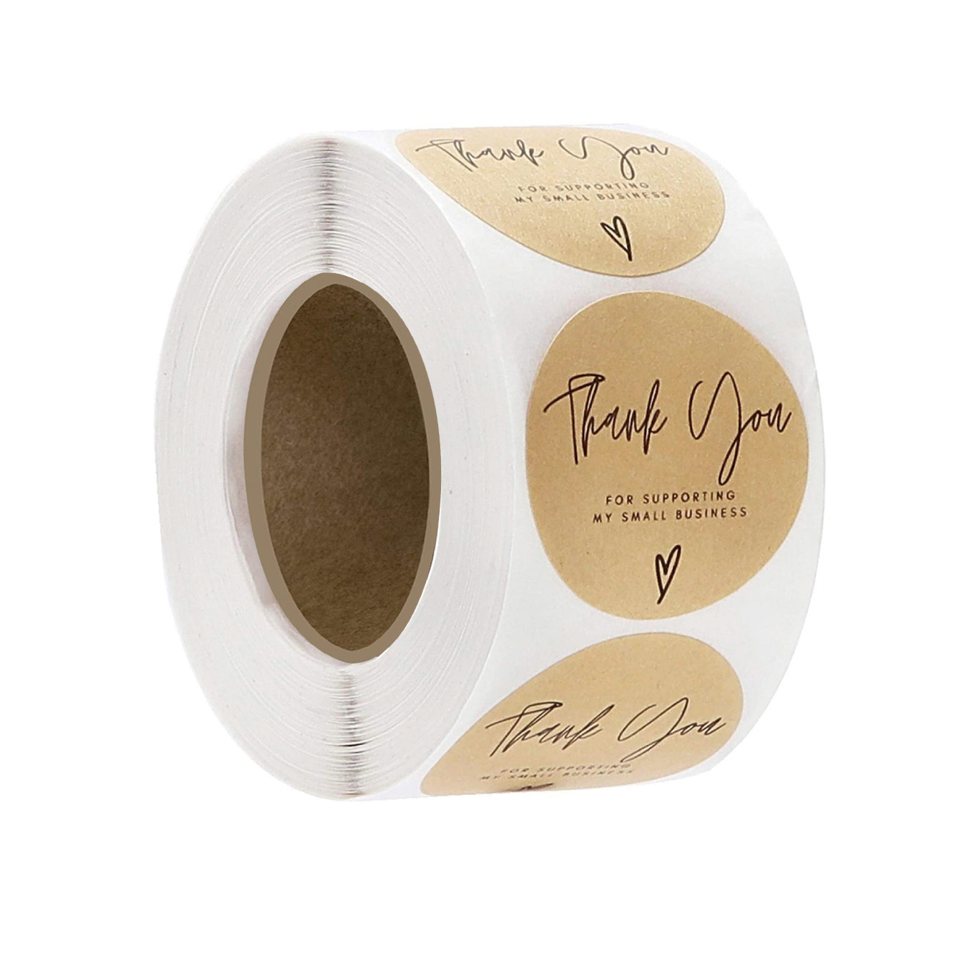 

Thank You Stickers Roll 1.5 inch Waterproof 500 Labels for Small Business Packaging Mailer Seal Stickers, Multi colors