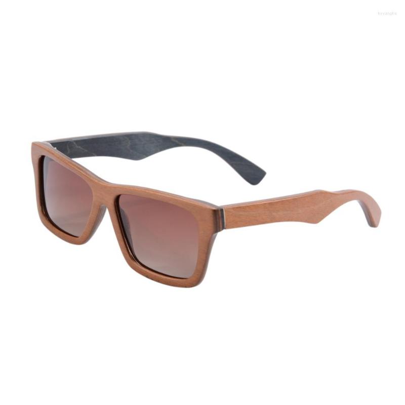 

Sunglasses Ebony Wood Men Brand Designer Fashion Polarized Sun Glasses With Bamboo Box Z68020