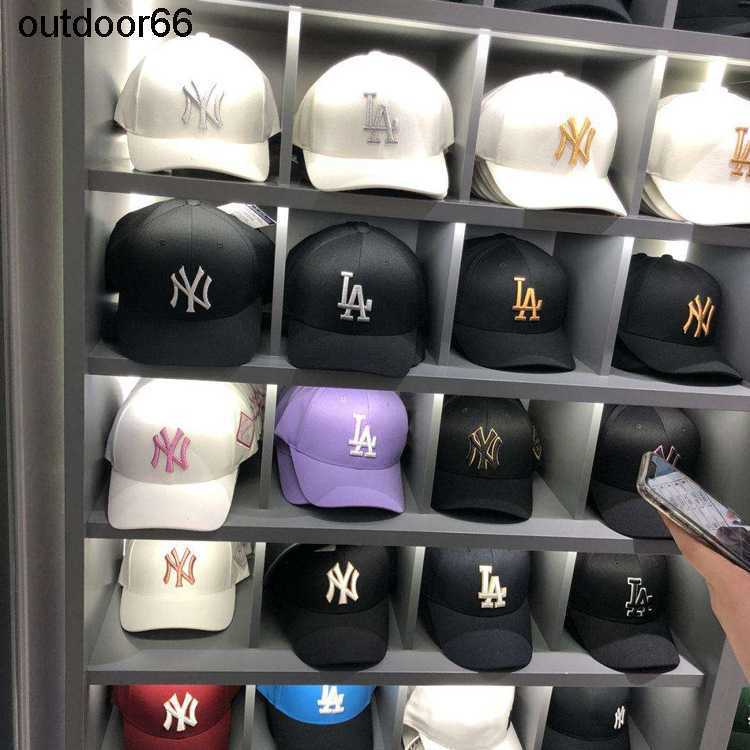 

Baseball Cap South Korean Yankees NY hatmen's and women's adjustable couples La curved brim cap sun visor, Red edge ny