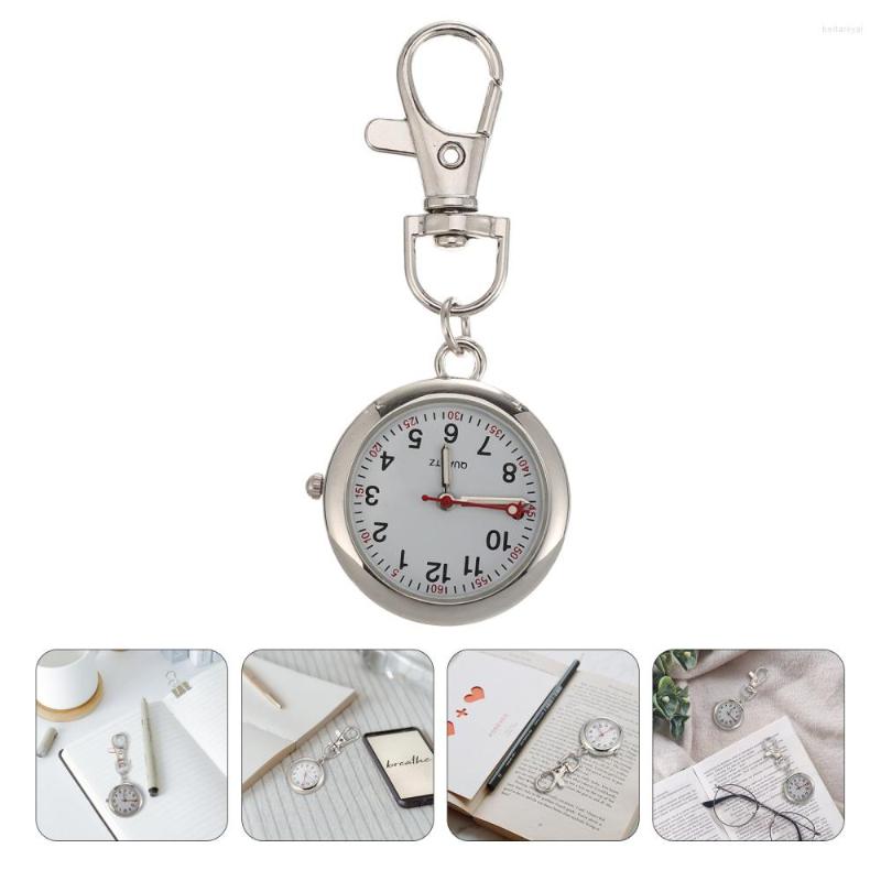 

Pocket Watches 1pc Unique Watch Simple Decorative Hanging, Silver