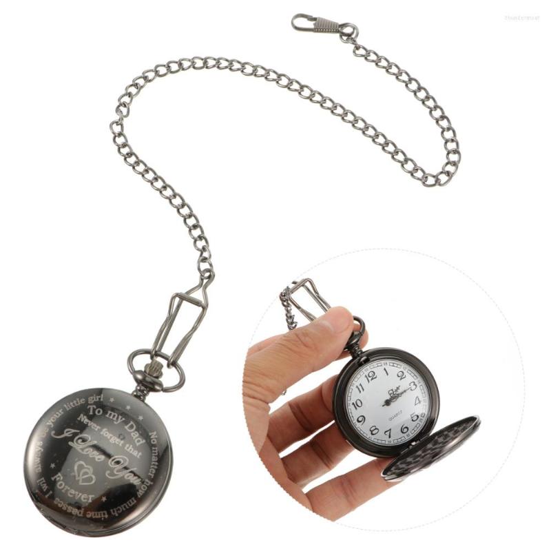 

Pocket Watches Movement Watch Retro Necklace Chain Clothing Accessories, Black 23