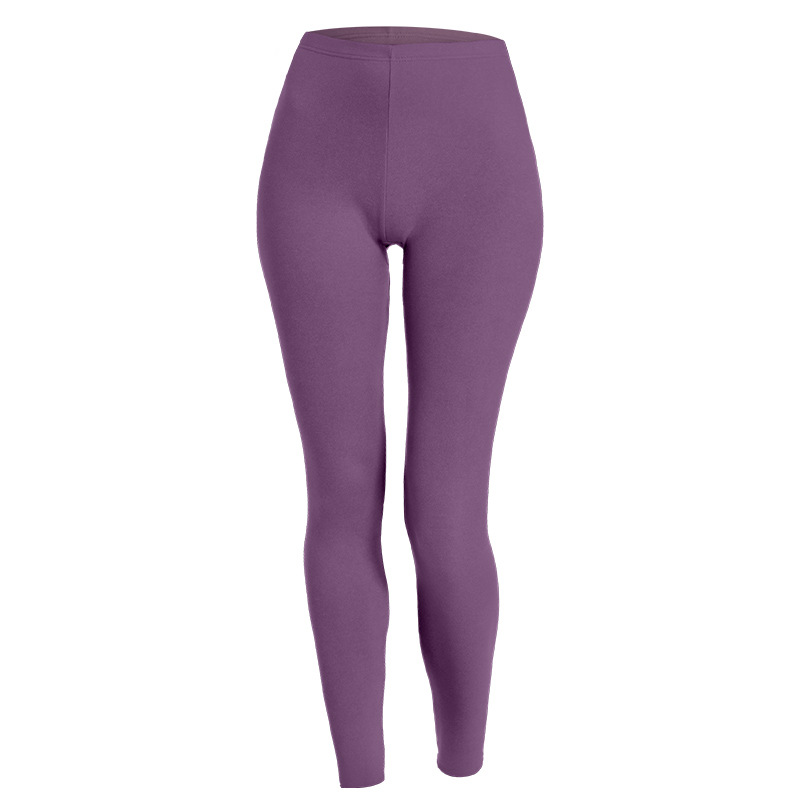 

Women's warm autumn pants in winter wear slim seamless plus velvet padded underwear leggings, Red