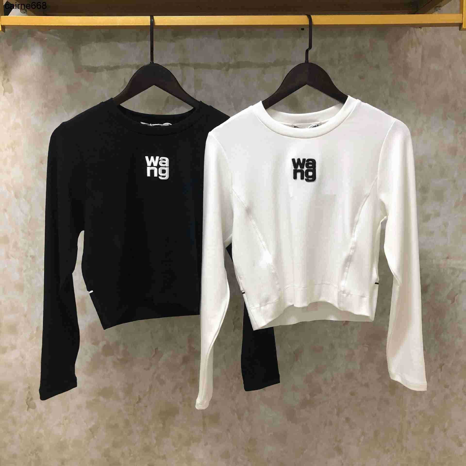 designer Women's Hoodies Sweatshirts new style cotton round neck letter alexanders long sleeve autumn wangs-image-808378316