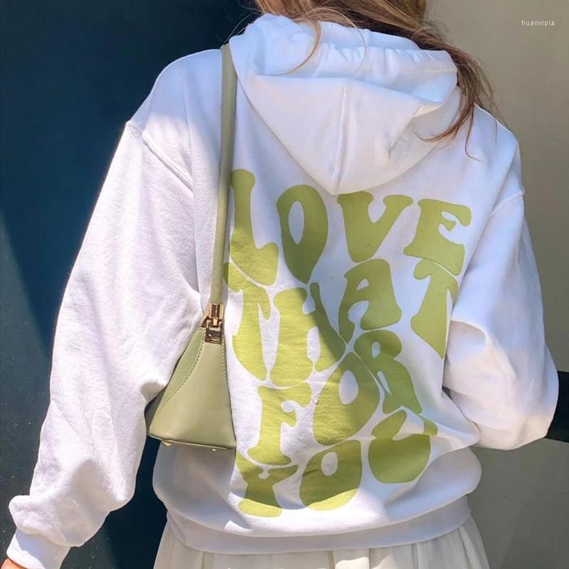 

Women's Hoodies Women Coat Hoodie Y2K Streetwear Vintage Winter Kawaii E-girl Sweatwear Tumblr Cotton Letter Print Jacket Oversized Skull, Green