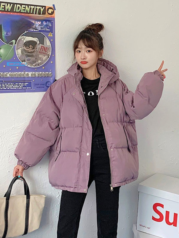 

Women's Down Parkas Winter Coat Women Cottonpadded Jacket Female Korean Hooded Loose Harajuku Jacket Women Warm Thick Short Parkas Mujer 220930, Yellow