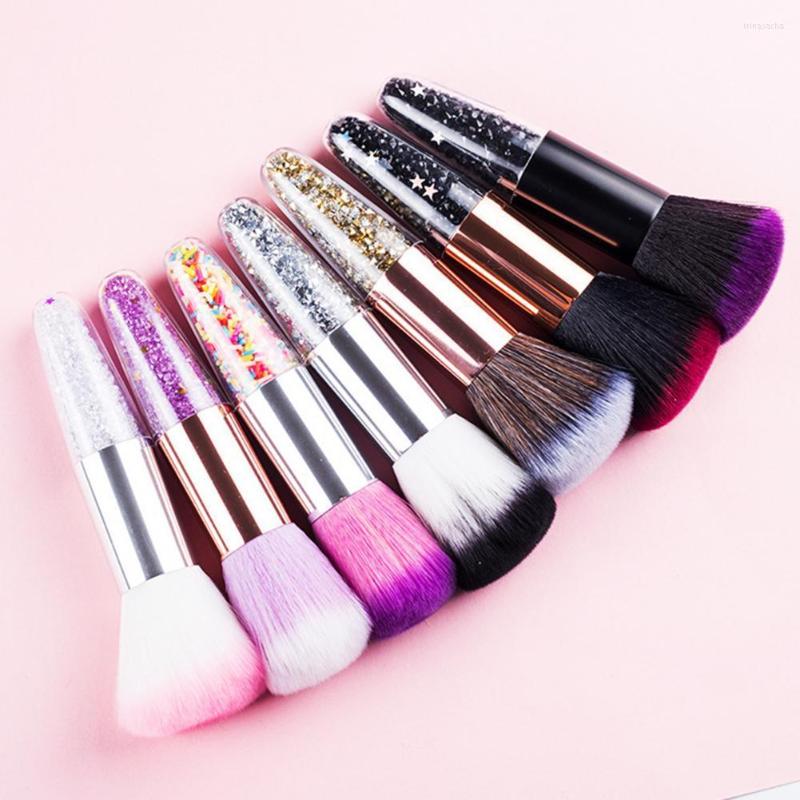 

Makeup Brushes Smooth Mini Conical Faux Crystal Particles Blush Brush For Dressing Room